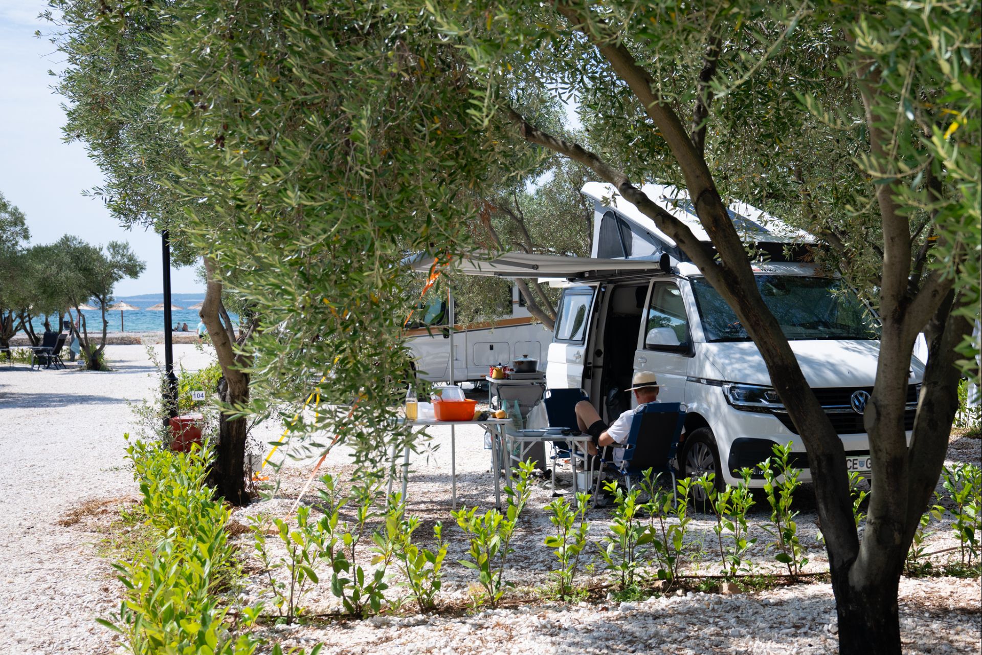 Stellplätze direkt am Meer